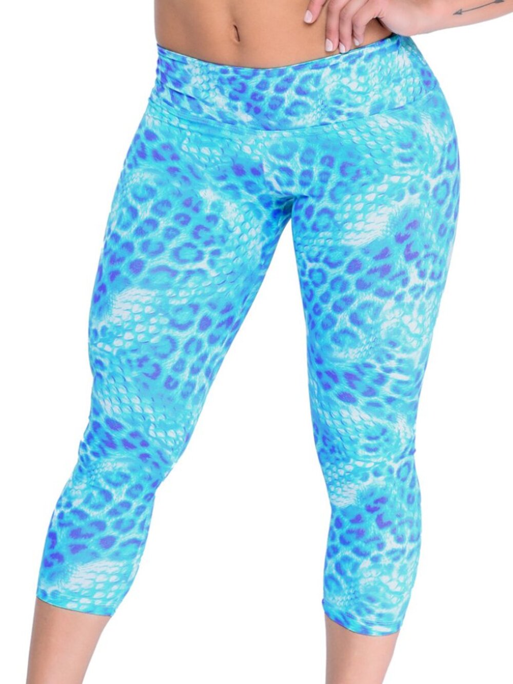 Activewear Printed Leggings Capris Supplex Sports XS-S-M-L Made in Brazil